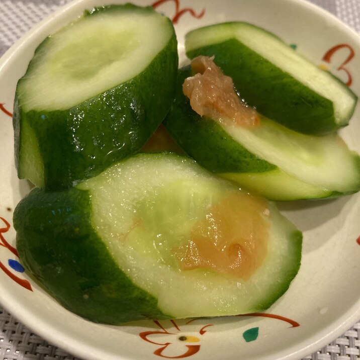 梅わさびのきゅうりの漬物